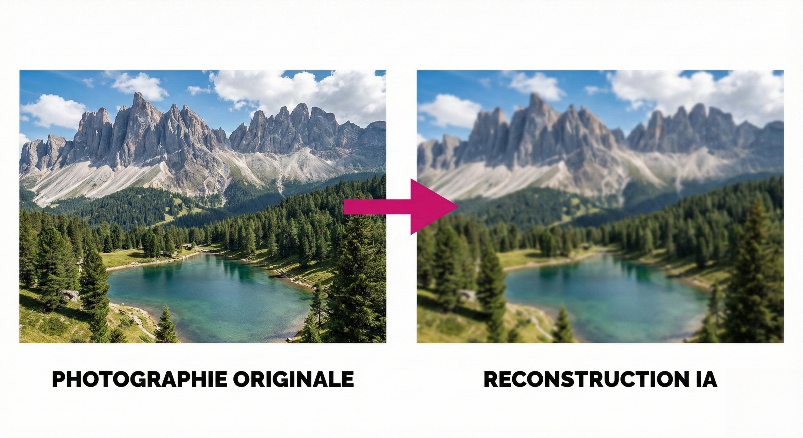 Comparaison entre une image originale et sa reconstruction par l'IA à partir de l'activité cérébrale