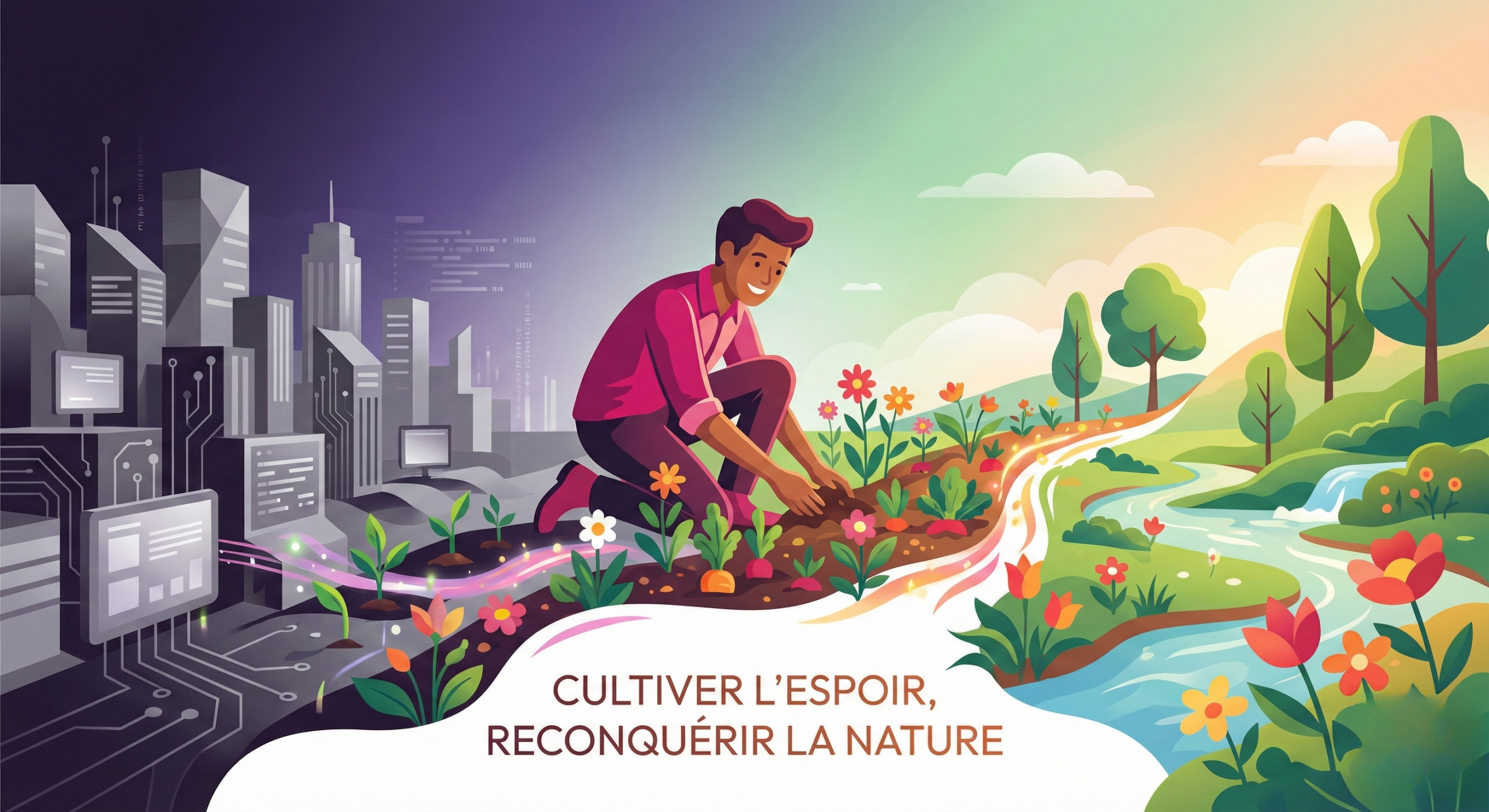 Illustration positive de la reconquête du faire et des activités manuelles